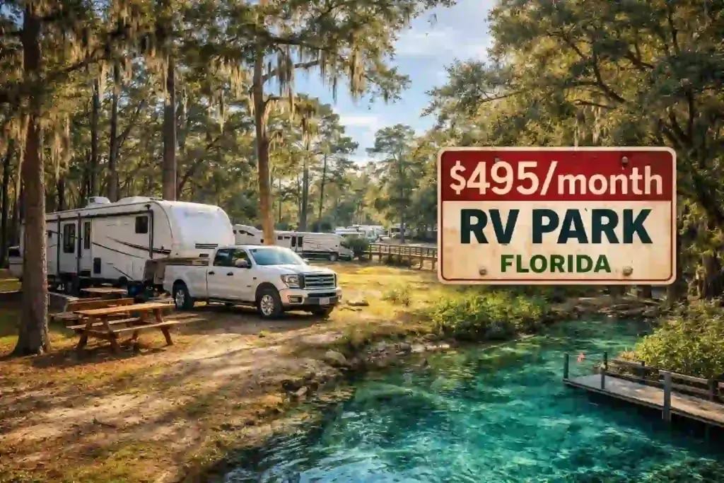 Affordable RV camping in rural Florida