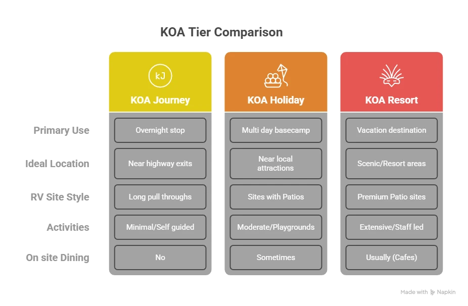 Comparing the Tiers at a Glance