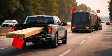 How Far Can Something Hang Off the Back of a Truck