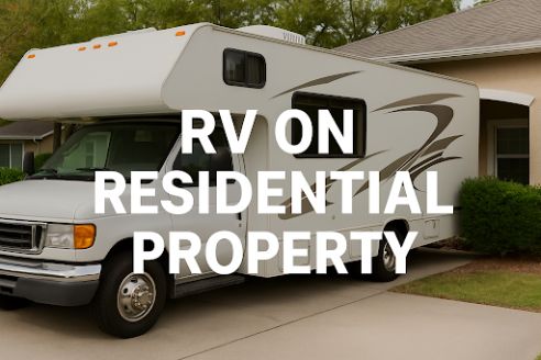 Is it possible to Live in an RV on Residential Property