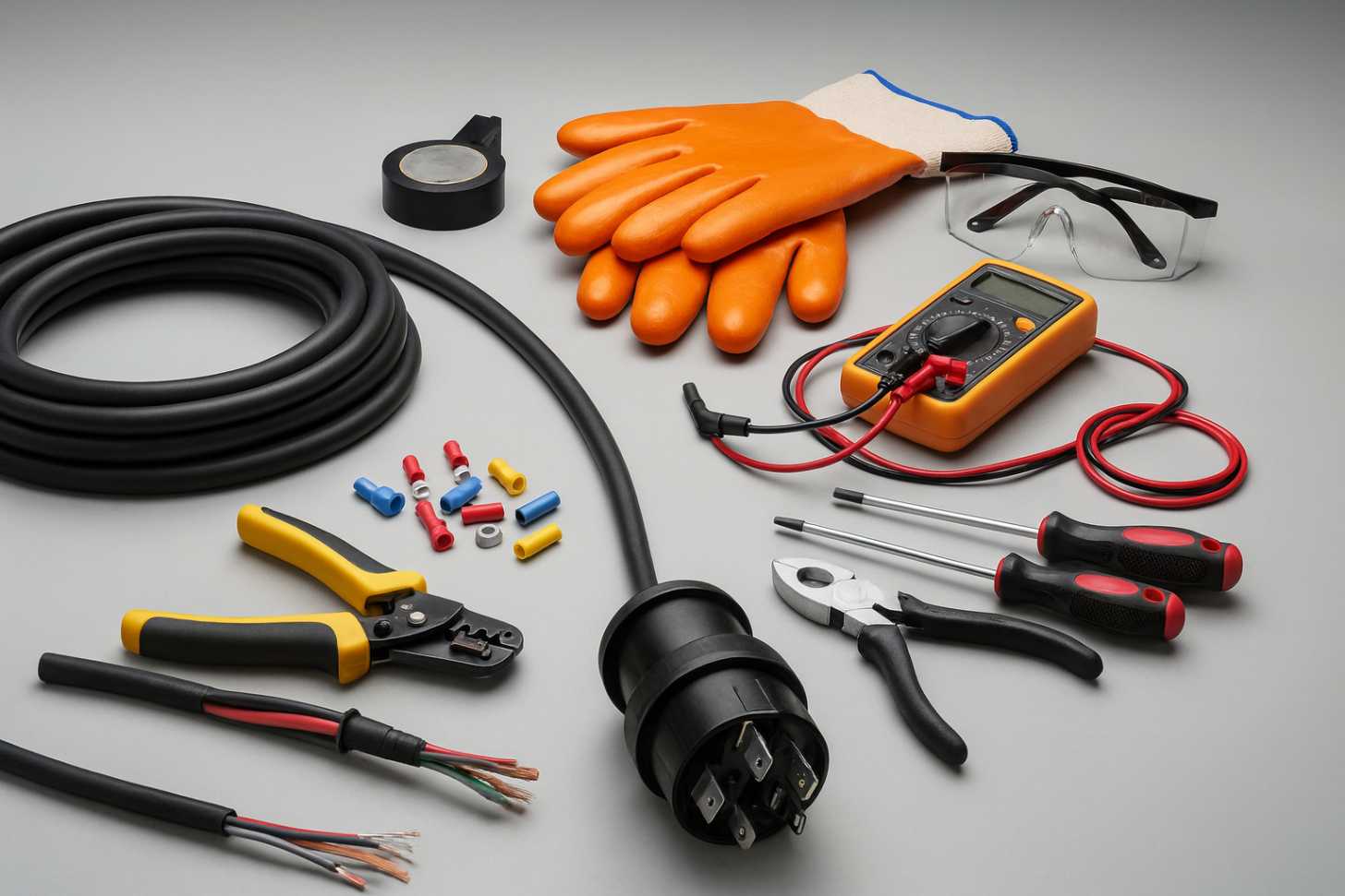 Materials Needed to Wire a 50 Amp RV Plug