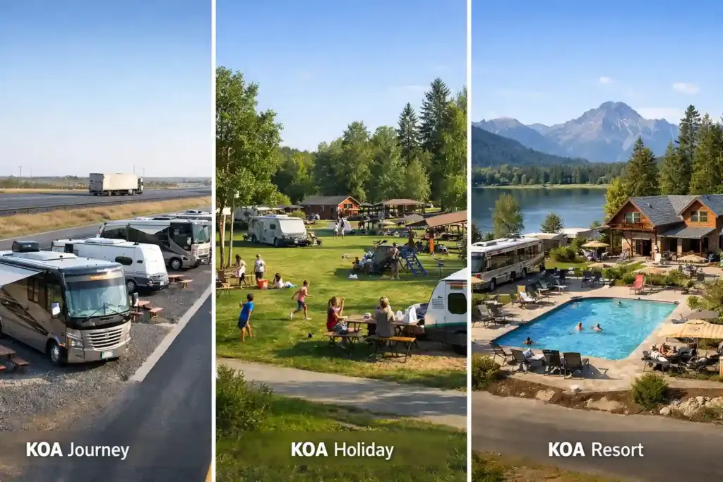 Types of KOA Campgrounds Explained