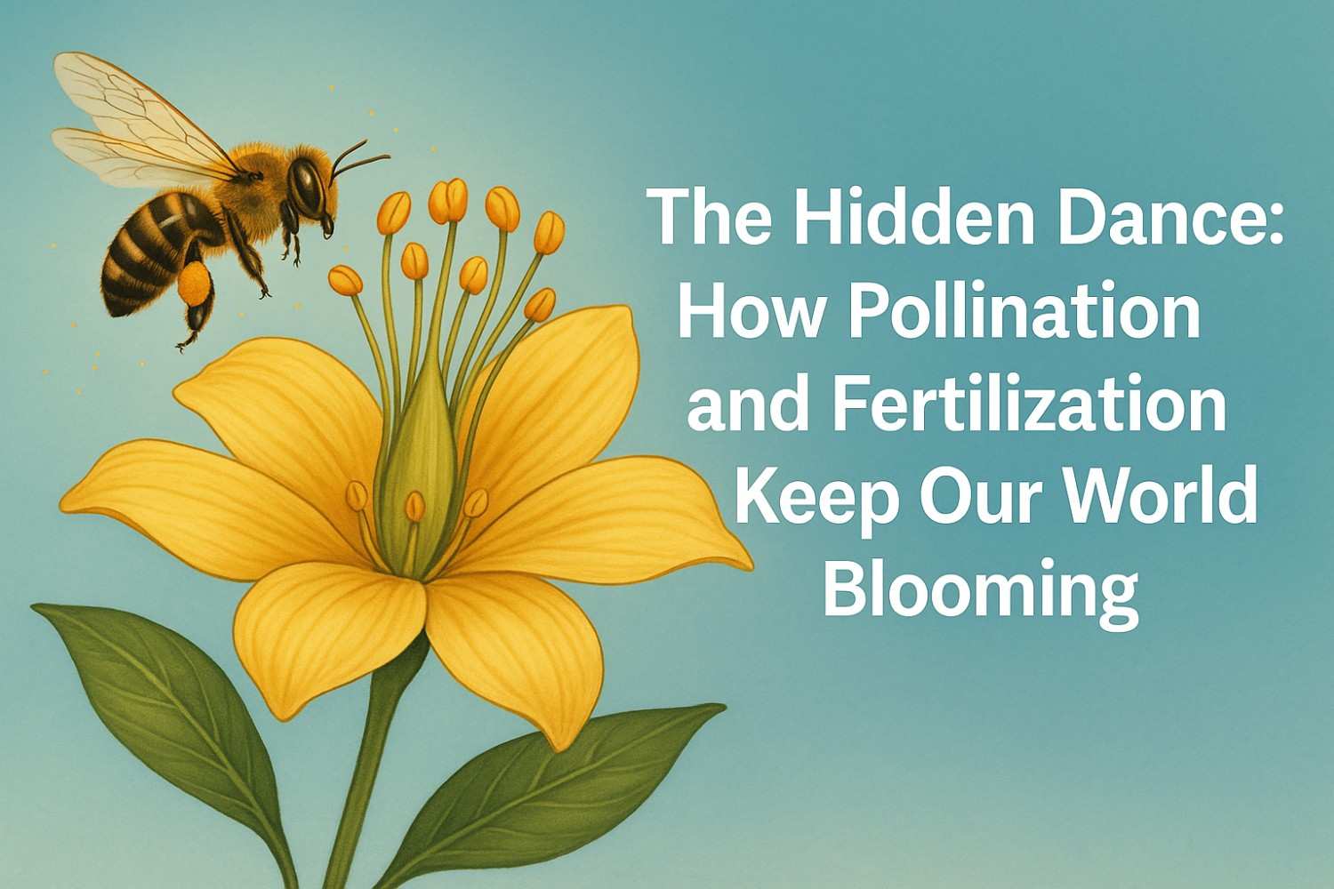 The Hidden Dance How Pollination and Fertilization Keep Our World Blooming