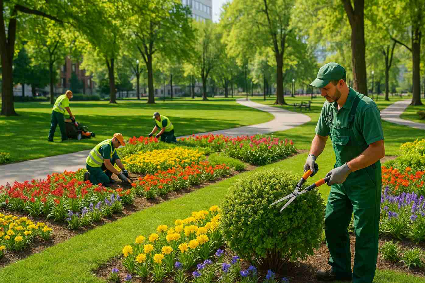 How City Parks Stay Beautiful Year Round