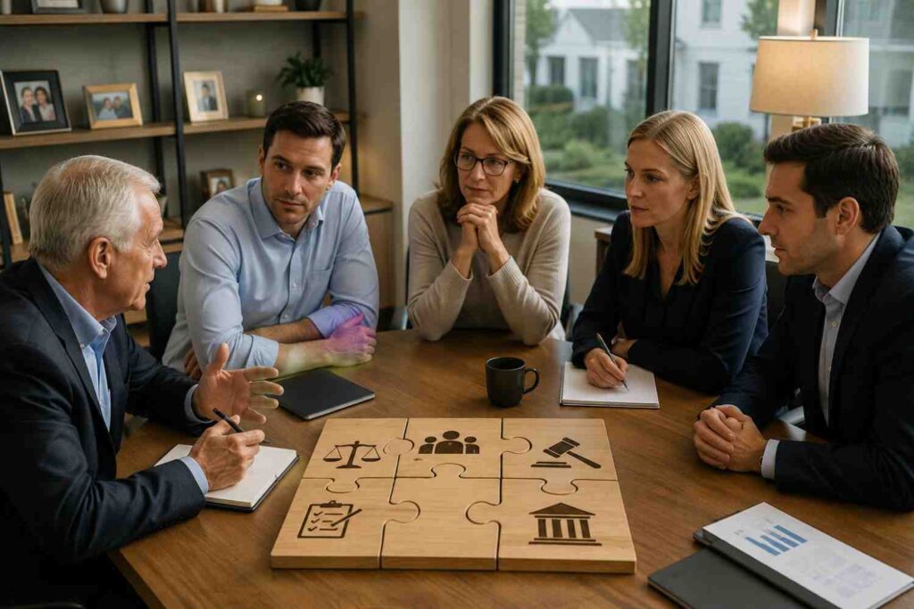 How do families establish clear governance structures
